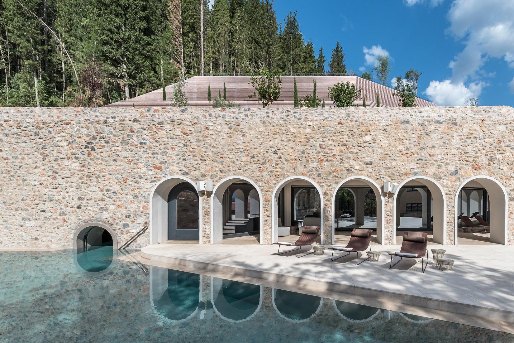 Nature-filled 5 star holistic hotel hidden in the Greek hills