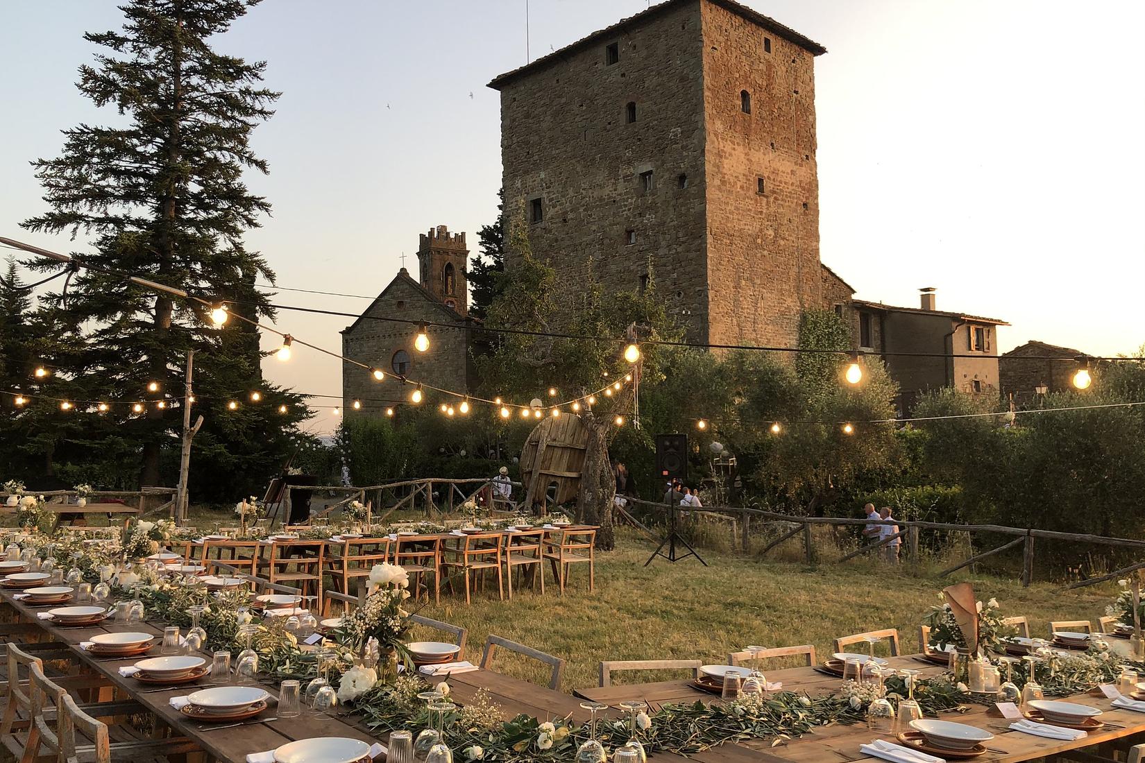 1000 year old castle in Tuscany turned eco-hotel, event space and farm