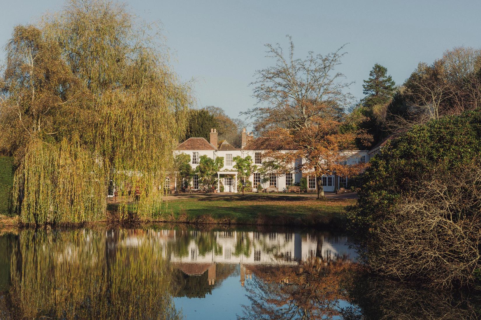 Creative country hotel in East Sussex with lakes, a coworking space, and magical woodland surroundings
