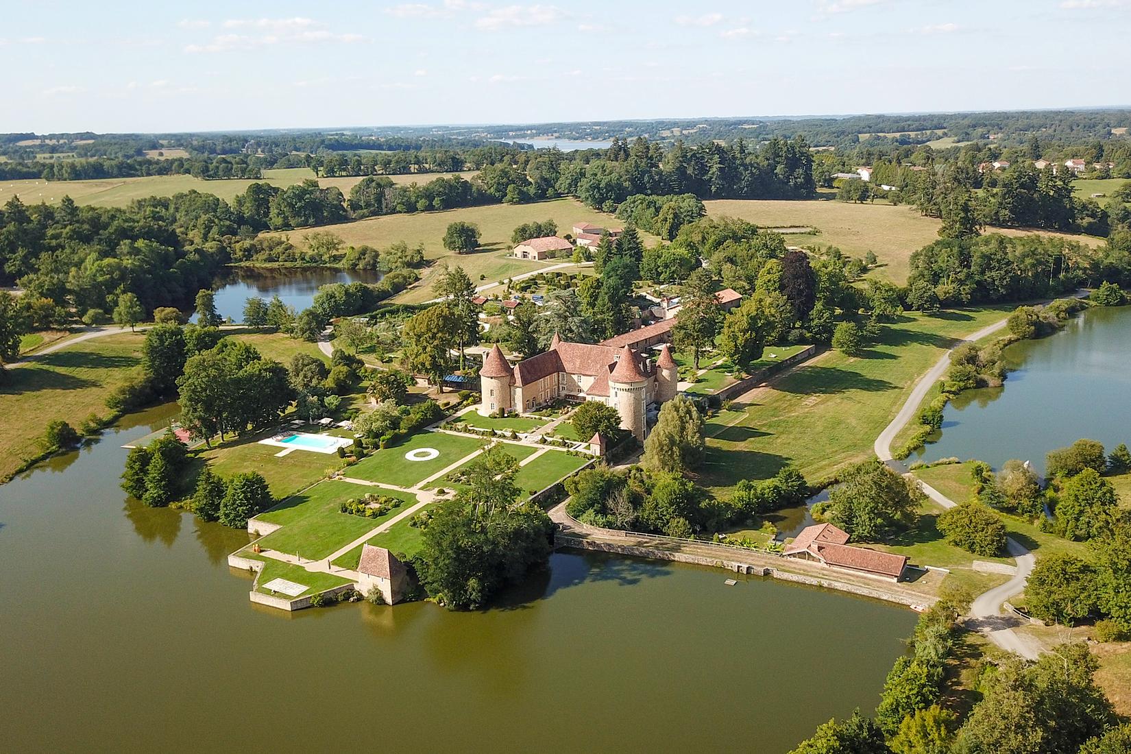 Luxury, fairytale château hotel set in 2,500 acres of forests near Cognac