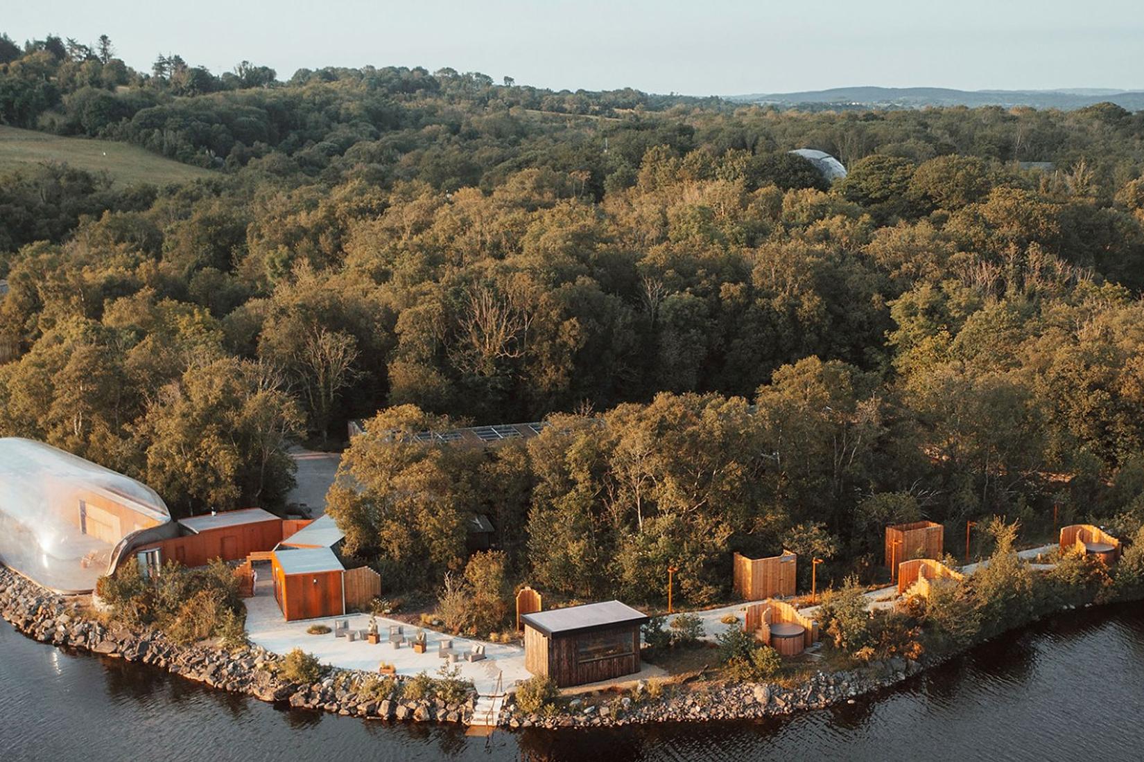 Lakeside escape in Northern Ireland with suites, villas, cabins and bubble domes