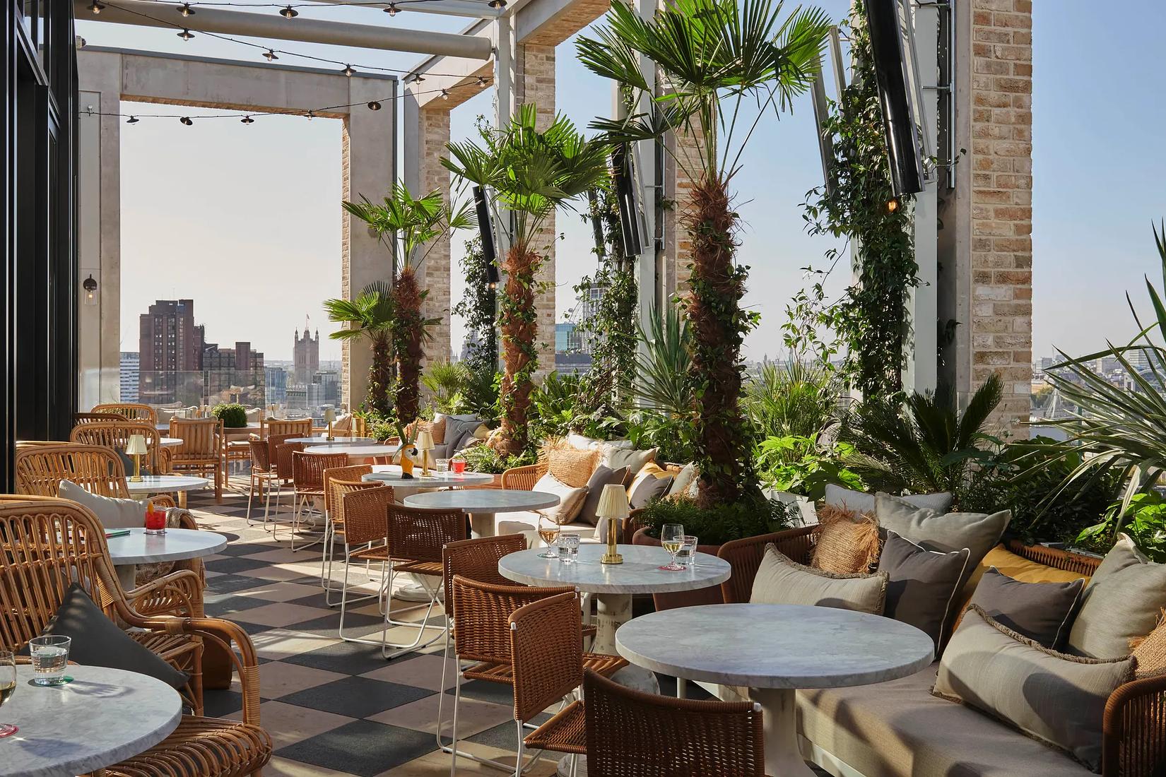 Design-led London hotel with rooftop restaurant and meeting spaces steps from the South Bank